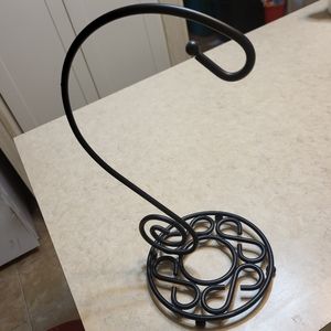♡3 for $20 - Banana Hanging black wrought iron Hook with decorative scrollwork